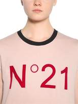 Thumbnail for your product : N°21 Logo Cotton Jersey Sleeveless T-Shirt