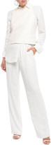 Thumbnail for your product : Helmut Lang Gathered Twill Straight-leg Pants
