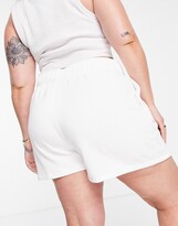 Thumbnail for your product : Nike Air Plus high waisted shorts in white