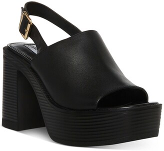 Steve Madden Women's Black Platform Sandals | ShopStyle