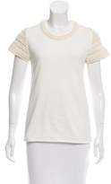 Thumbnail for your product : Maiyet Crochet-Paneled Crew Neck Top