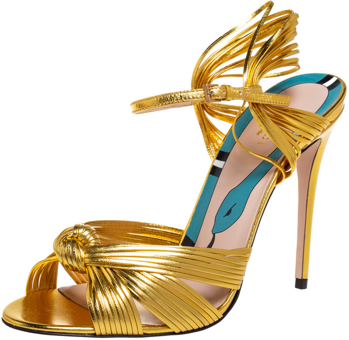 gucci allie knotted sandals