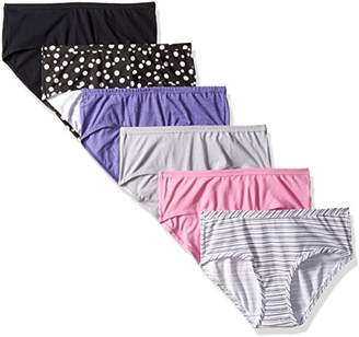 Fruit of the Loom Women's 6 Pack Comfort Covered Cotton Hipster Panties