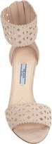 Thumbnail for your product : Prada Cutout Ankle-strap Sandal