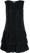 Thumbnail for your product : Liu Jo Pleated Tiered Mini Dress