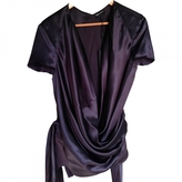 Thumbnail for your product : Emporio Armani Draped Silk Top
