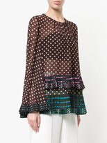 Thumbnail for your product : Zimmermann polka dot pleat shirt