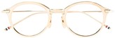 Thumbnail for your product : Thom Browne Eyewear Gold Optical Glasses With Clear Lens