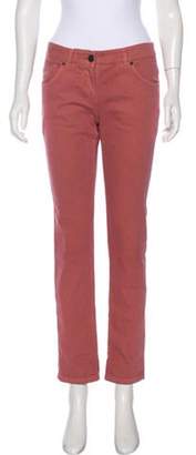 Brunello Cucinelli Mid-Rise Straight-Leg Jeans Coral Mid-Rise Straight-Leg Jeans