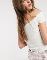 Thumbnail for your product : Free People moulin ruched off shoulder top