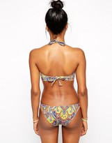Thumbnail for your product : ASOS COLLECTION Persian Paisley Print Twist Bandeau Bikini Top