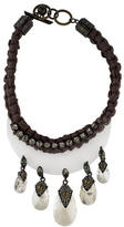 Thumbnail for your product : Lanvin Crystal Bib Necklace