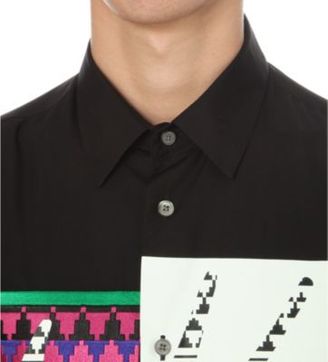 McQ Geometric Swallow cotton shirt