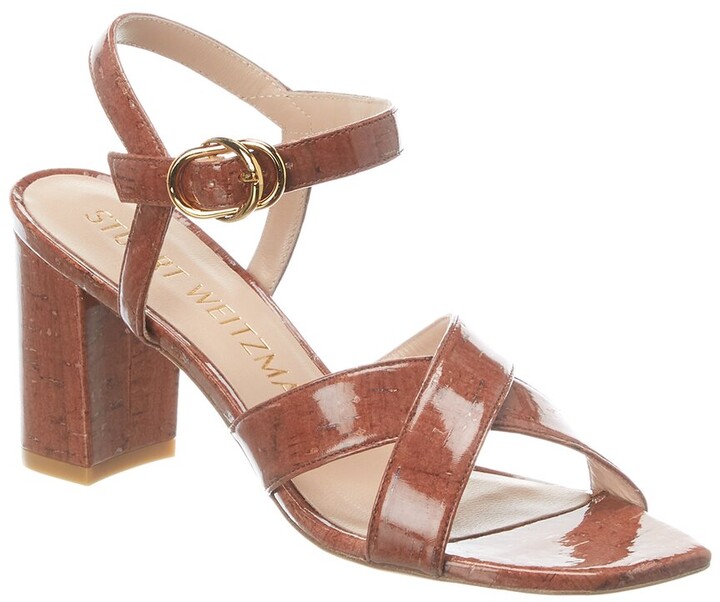 cork ankle strap sandals