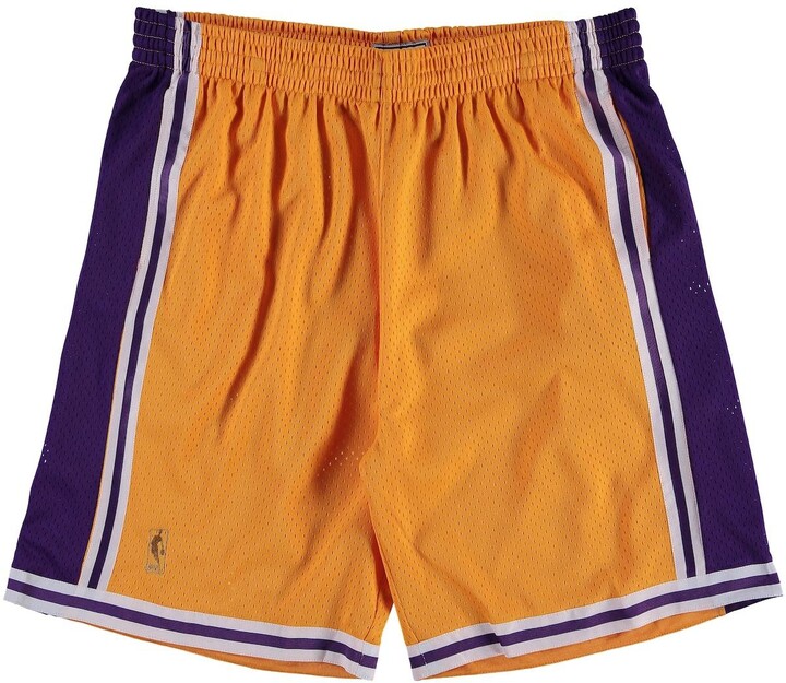 Men's Mitchell & Ness Orange New York Knicks Hardwood Classic Reload Swingman  Shorts