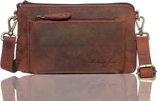 Hudson & James Genuine Leather Phone Bag, Real Leather Phone Purse