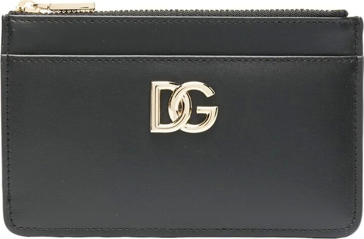 Dolce & Gabbana logo leather card holder