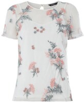 Thumbnail for your product : M&Co Roman Originals floral mesh embroidered top