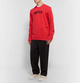 Thumbnail for your product : Raf Simons Printed Fleece-Back Cotton-Jersey Sweatshirt