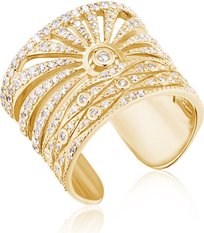 Sheryl Lowe 14K Yelloow Gold Ocean Sunrise Ring