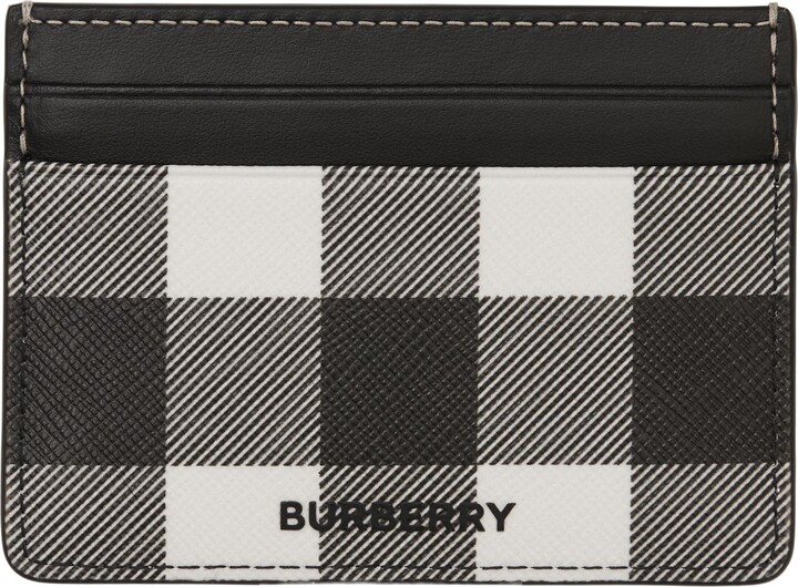 Burberry Sandon Check E-Canvas & Leather Card Case - ShopStyle