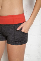 Thumbnail for your product : Forever 21 Heathered Pocket Yoga Shorts