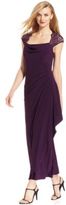 Thumbnail for your product : MSK Illusion Lace Faux-Wrap Gown