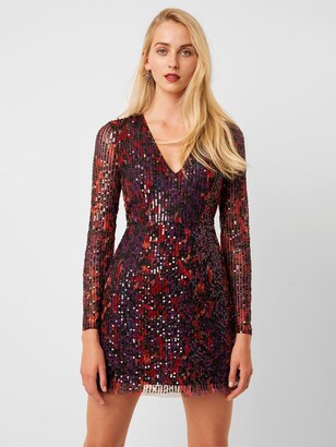 French Connection Long Sleeve Sequin Dress