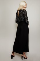 Thumbnail for your product : Little Mistress Alina Black Sequin Pleated Midaxi Dress