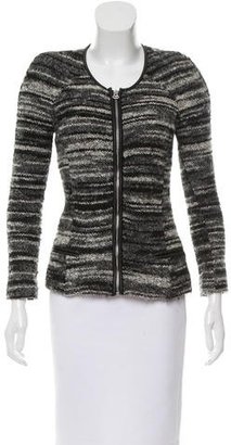 Etoile Isabel Marant Leather-Trimmed Tweed Jacket