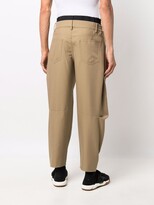 Thumbnail for your product : Feng Chen Wang Layered Pleat-Detail Trousers