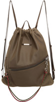 Thumbnail for your product : Master-piece Co Khaki Knit Drawstring Backpack