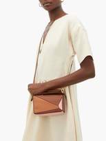 Thumbnail for your product : Loewe Puzzle Mini Leather Cross-body Bag - Womens - Tan Multi