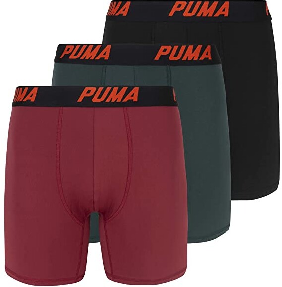 Puma Men's 3 Pack Performance Boxer Briefs - ShopStyle