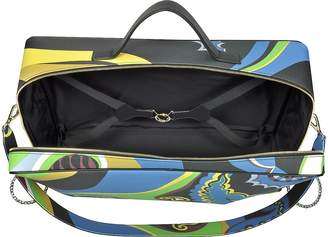 Emilio Pucci Pervinca Optical Print Oversized Top-Handle Bag