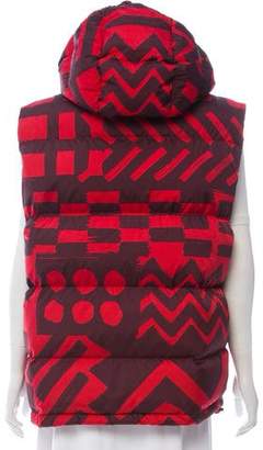 Burberry Abstract Print Puffer Vest