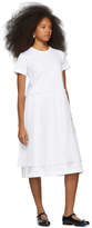 Thumbnail for your product : Comme des Garcons Girl White Jersey Georgette T-Shirt Dress