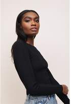 Thumbnail for your product : Dynamite Scalloped Sweater - FINAL SALE Jet Black
