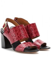 Thumbnail for your product : Chloé Croc-effect leather sandals