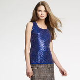 Thumbnail for your product : Anne Klein Sequin Scoop Neck Tank