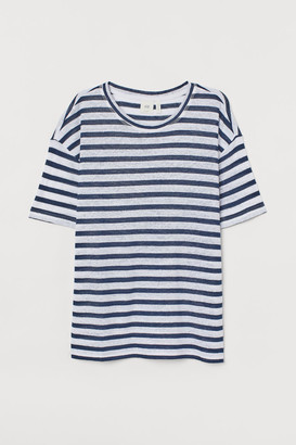 H&M Linen-blend T-shirt