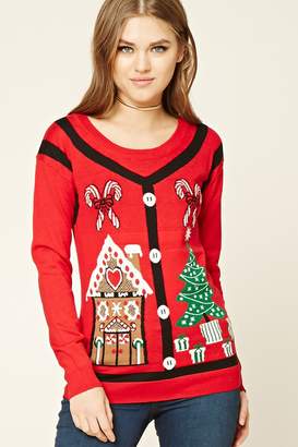 forever 21 christmas cardigan
