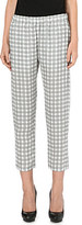 Thumbnail for your product : Theory Korene check-print silk trousers