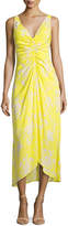 Thumbnail for your product : A.L.C. Katherina Sleeveless Maxi Dress, Yellow Pattern
