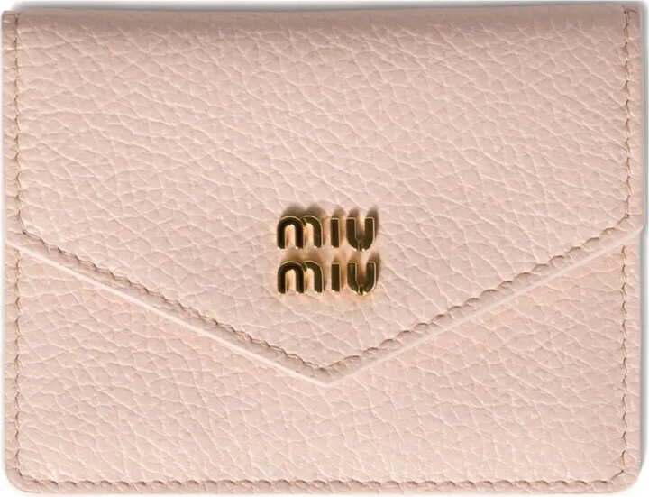 Miu Miu Logo-Plaque Leather Card Holder