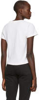 Thumbnail for your product : RE/DONE White Embroidered Logo T-Shirt
