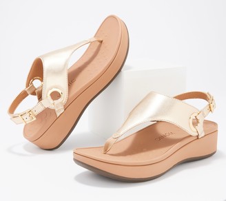 vionic violet platform sandal