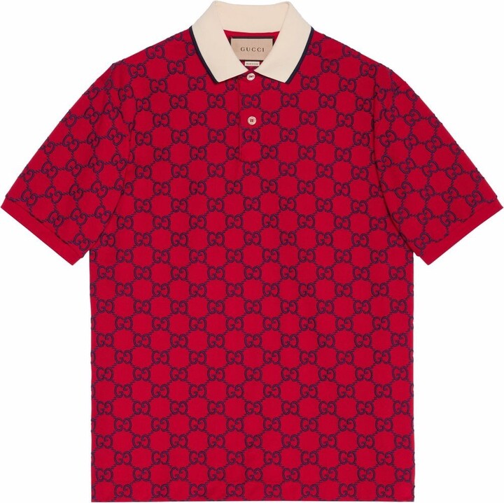Gucci Red Men's Polos | Shop the world's largest collection of 