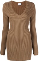 Thumbnail for your product : St. John ribbed-knit V-neck sweater