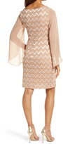 Thumbnail for your product : Connected Apparel Lace Overlay Sheath Dress